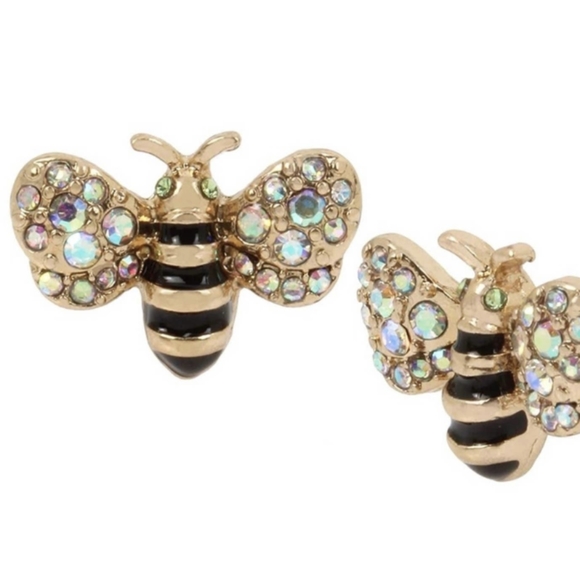 Just In.... Betsey Johnson Bumble Bee Stud Earrings. - Picture 7 of 7